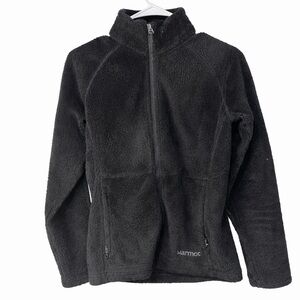 Marmot Black Fleece Jacket Small (Soft, Fuzzy, Warm, Fall, Winter)